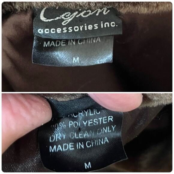 Cejon Accessories Brown Soft Faux Fur 3/4 Length Sleeves Crop Jacket Medium - Picture 11 of 12